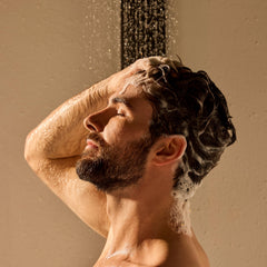 Jack Black Double-Header sulfate-free lather soothes scalp and removes buildup.