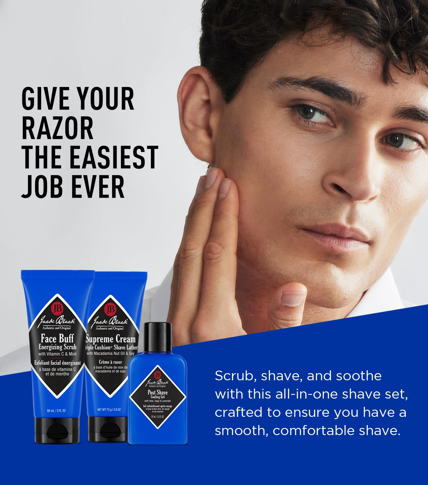 Jack Black Pores-Clearing Scrub texture shown for surface prep