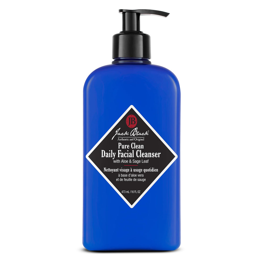 Jack Black Pure Clean Daily Cleanser bottle front for daily cleanse