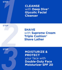 Jack Black rich creamy lather close-up demonstrating thick texture for smooth razor glide