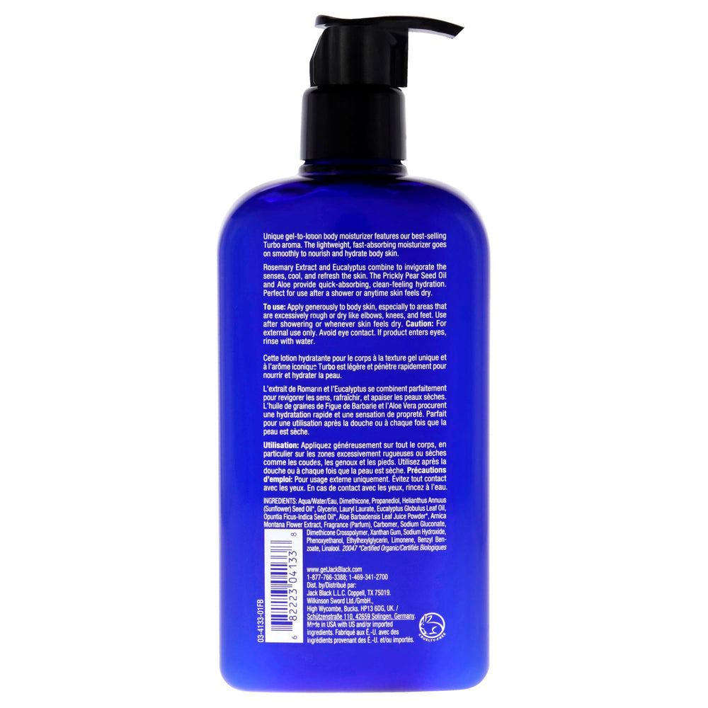 Jack Black Turbo aroma infusion close-up highlights rosemary and eucalyptus for invigorating scent.
