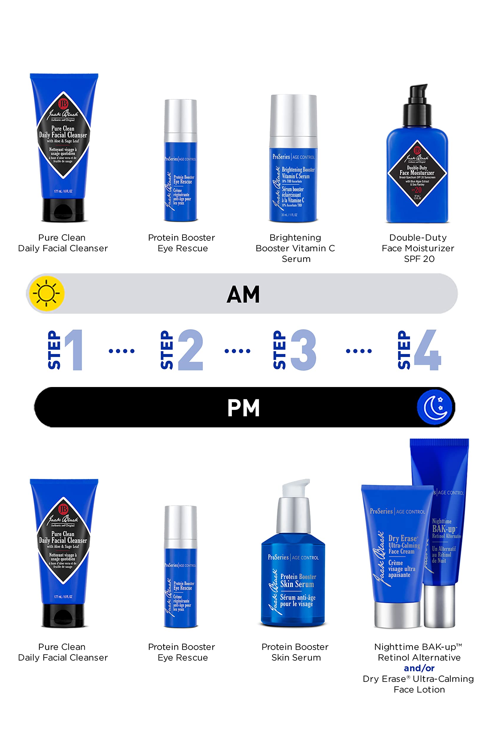 Jack Black Vitamin C Serum dropper releasing hydrating formula.