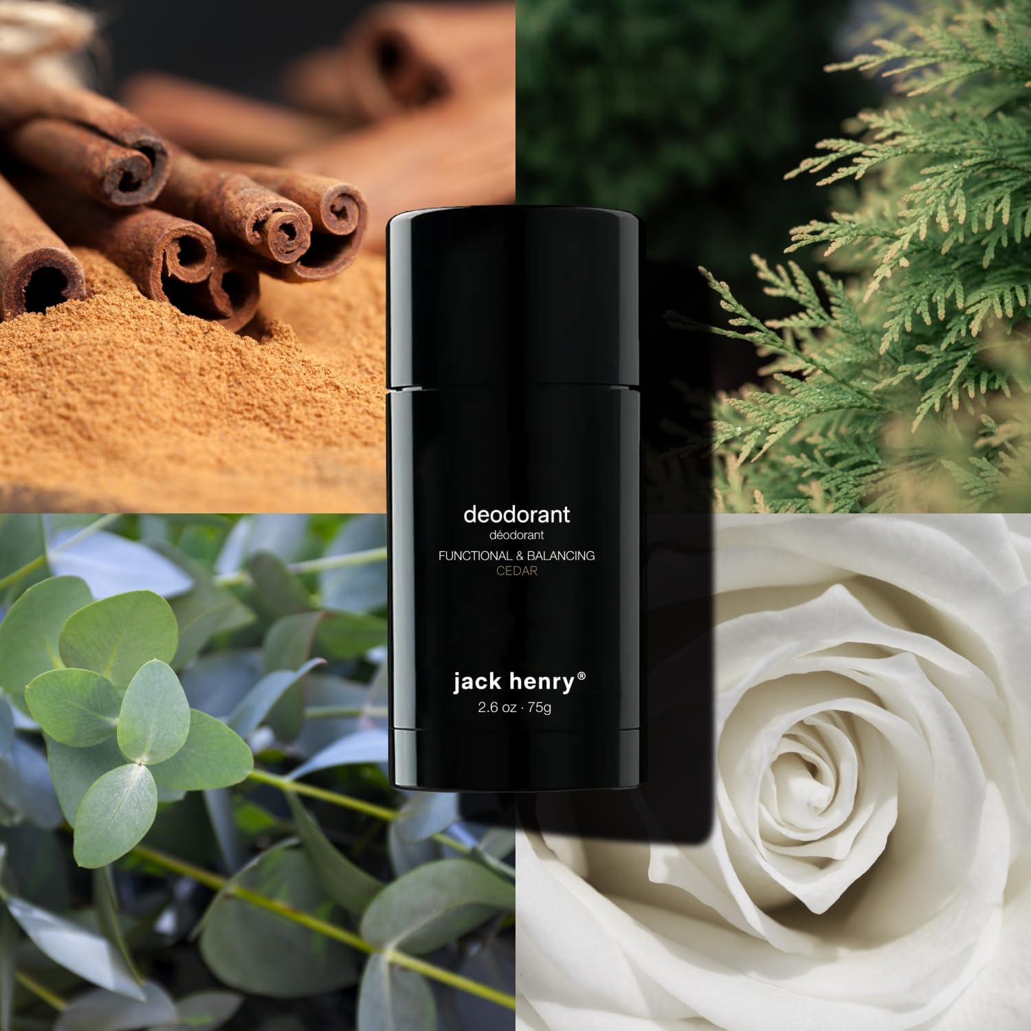 Jack Henry Hinoki Cypress scent tube for refined evolving fragrance.