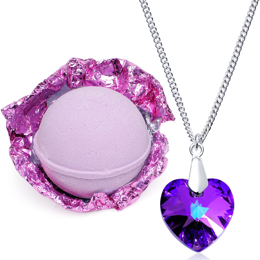 Jackpot Candles Enliven Me Lavender Bath Bomb fragrance release image highlights calming lavender aroma.