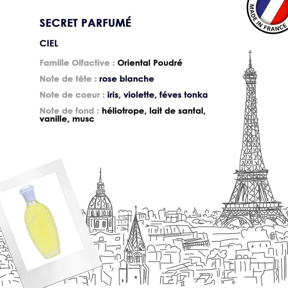 Jacques Saint Pres CIEL fragrance on skin offers long lasting freshness