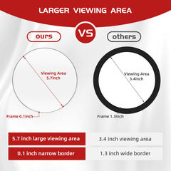Jadazror compact 6-inch mirror ready for travel and quick touch-ups on the go
