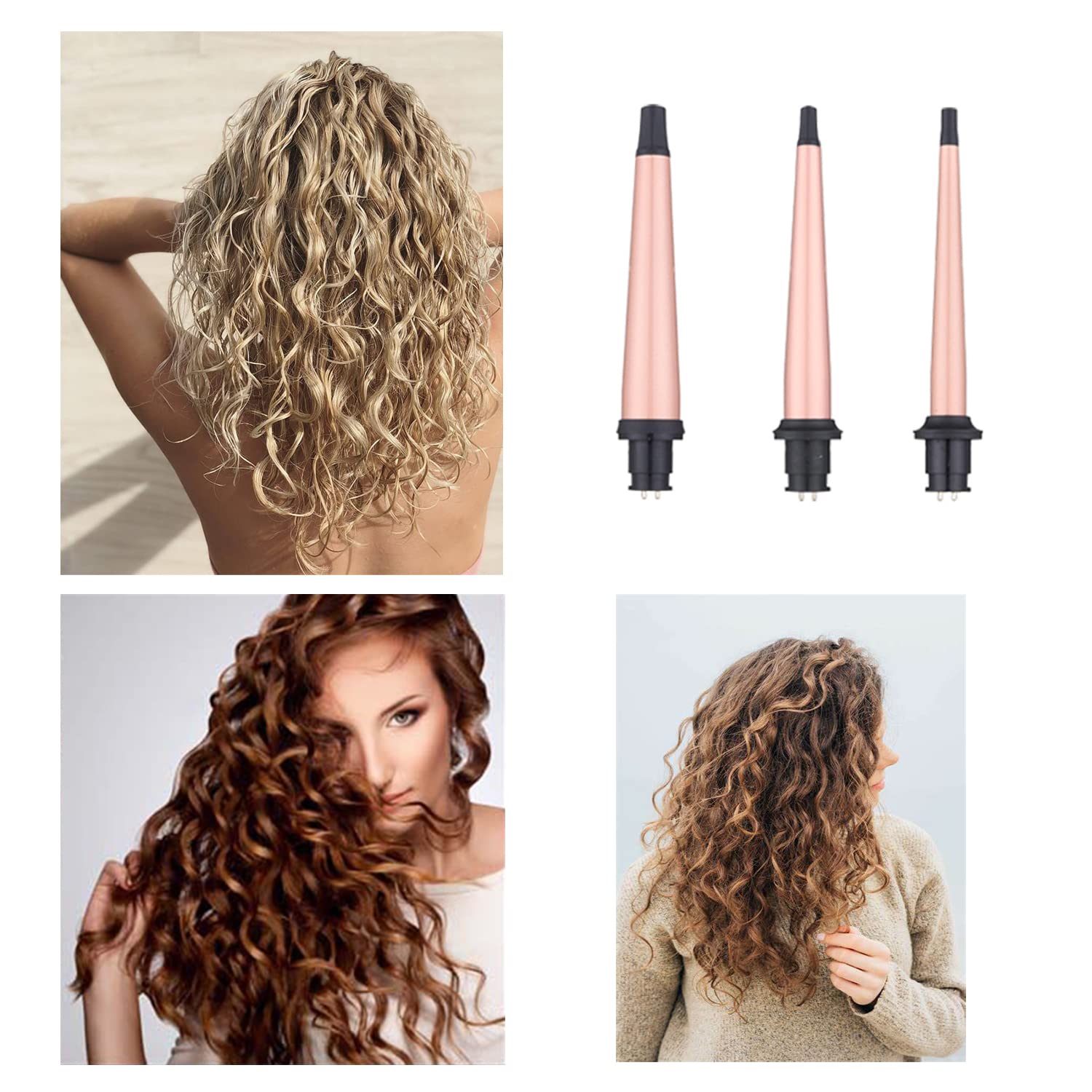 JAETON curling wand 360 swivel cord enables tangle-free curling