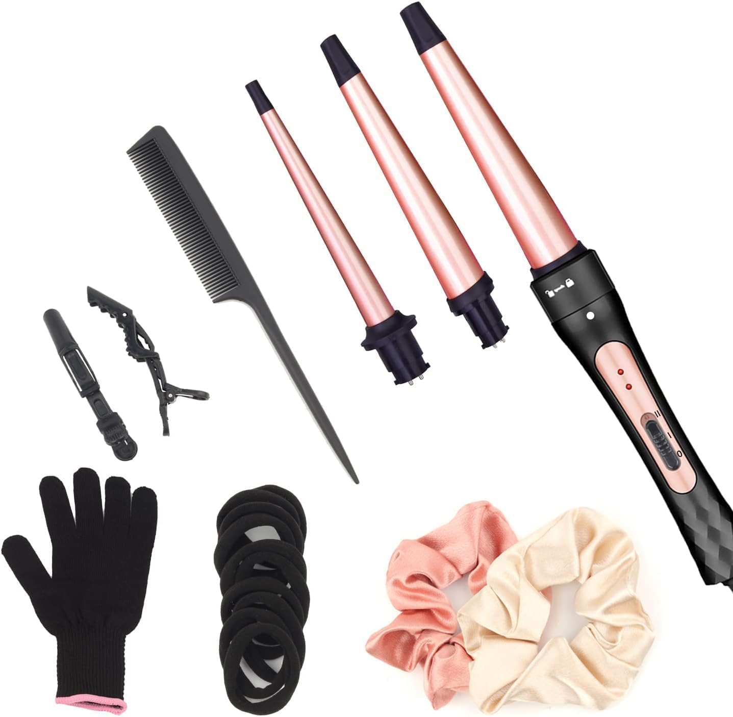 JAETON curling wand dual voltage travel-ready for worldwide styling