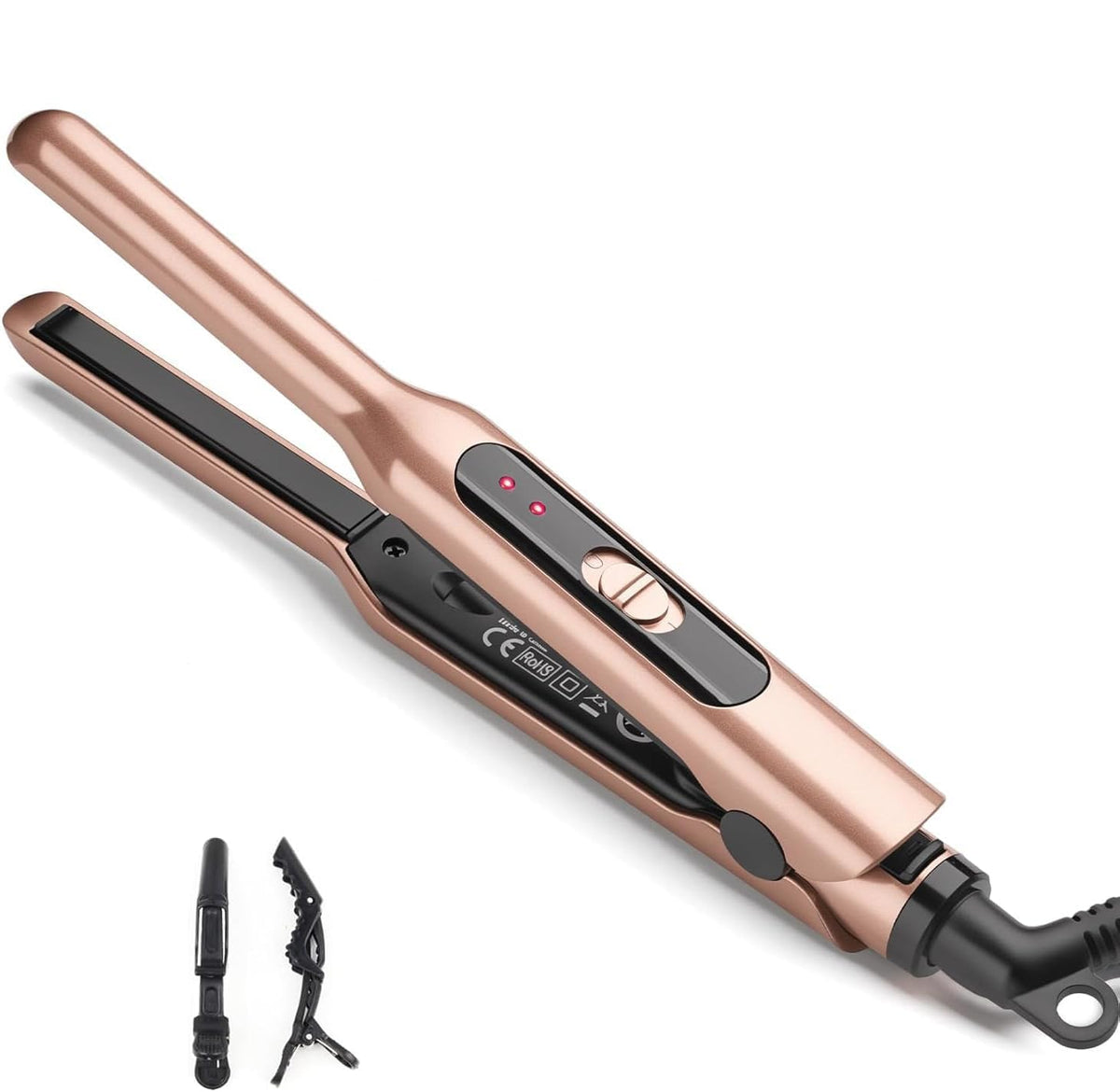 JAETON small flat iron with 0.3-inch plate for precise edge styling