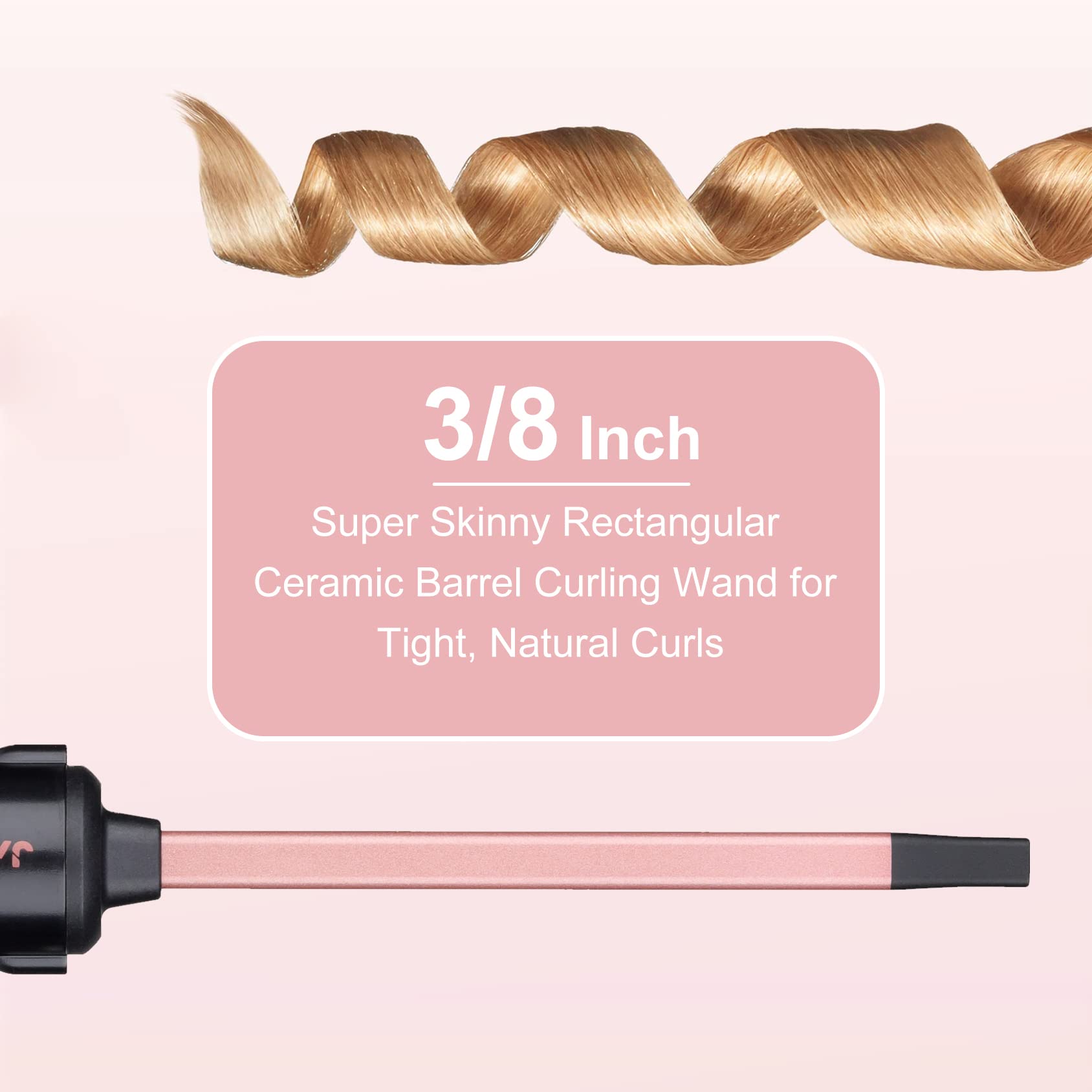 JAETON LCD digital display highlights precise temperature control for tailored styling