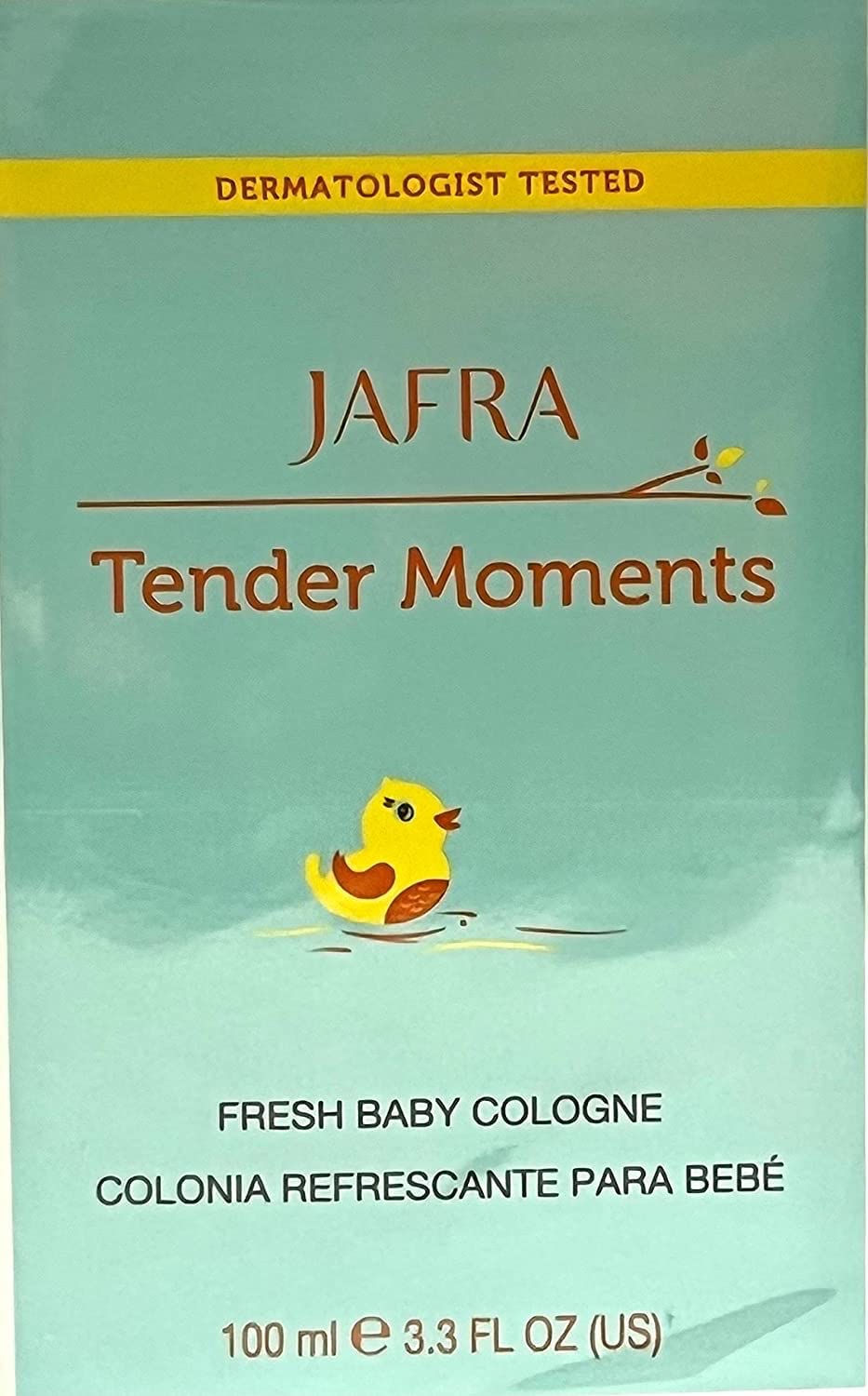 Jafra Tender Moments 3.3 oz label—mild formula for delicate skin.