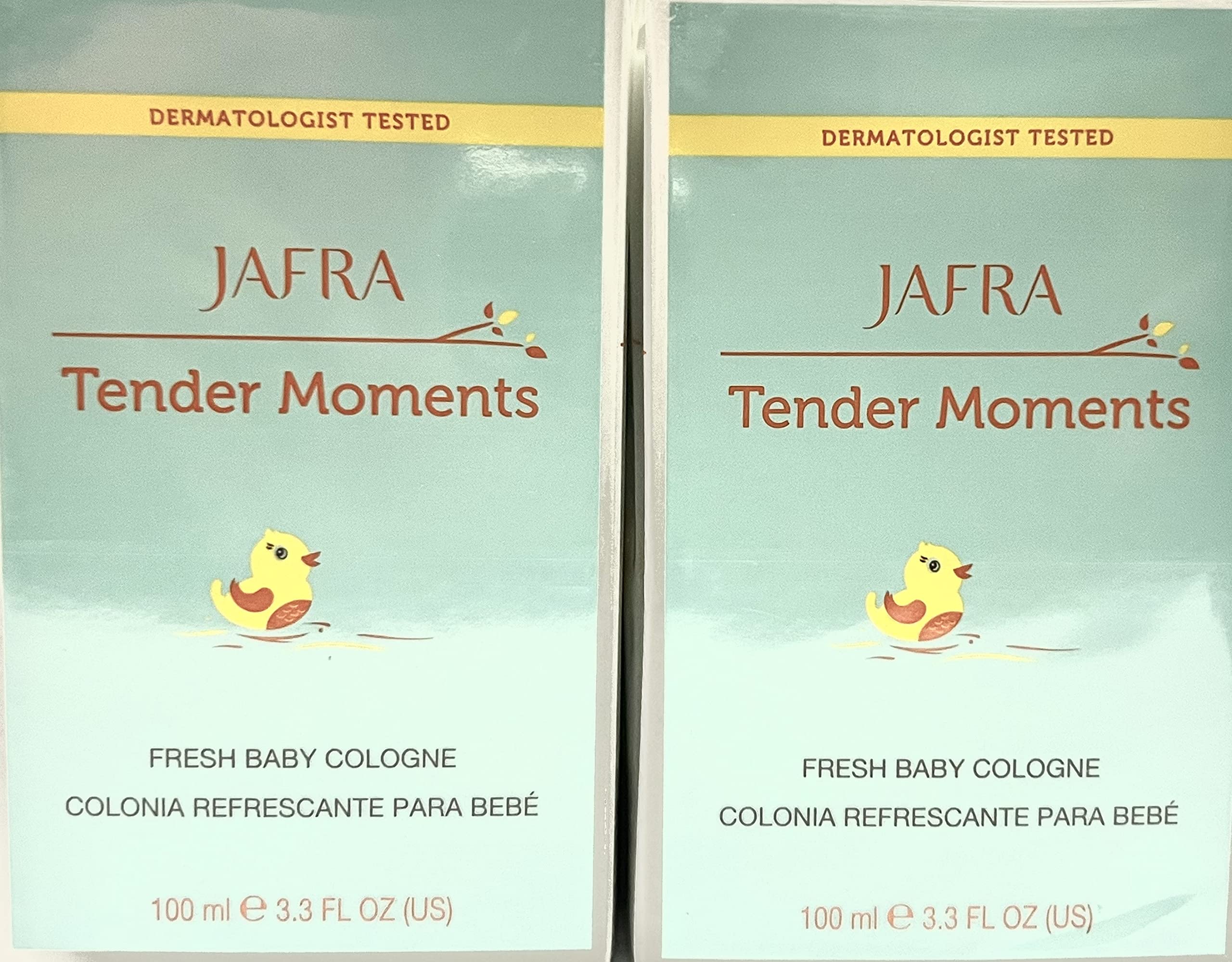 Jafra Tender Moments Baby Fresh Cologne being applied for subtle daily fragrance