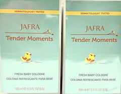 Jafra Tender Moments Baby Fresh Cologne being applied for subtle daily fragrance