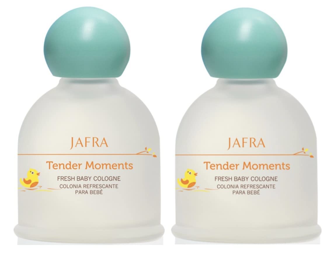 Jafra Tender Moments Baby Fresh Cologne set packaging shown as a gift-ready option