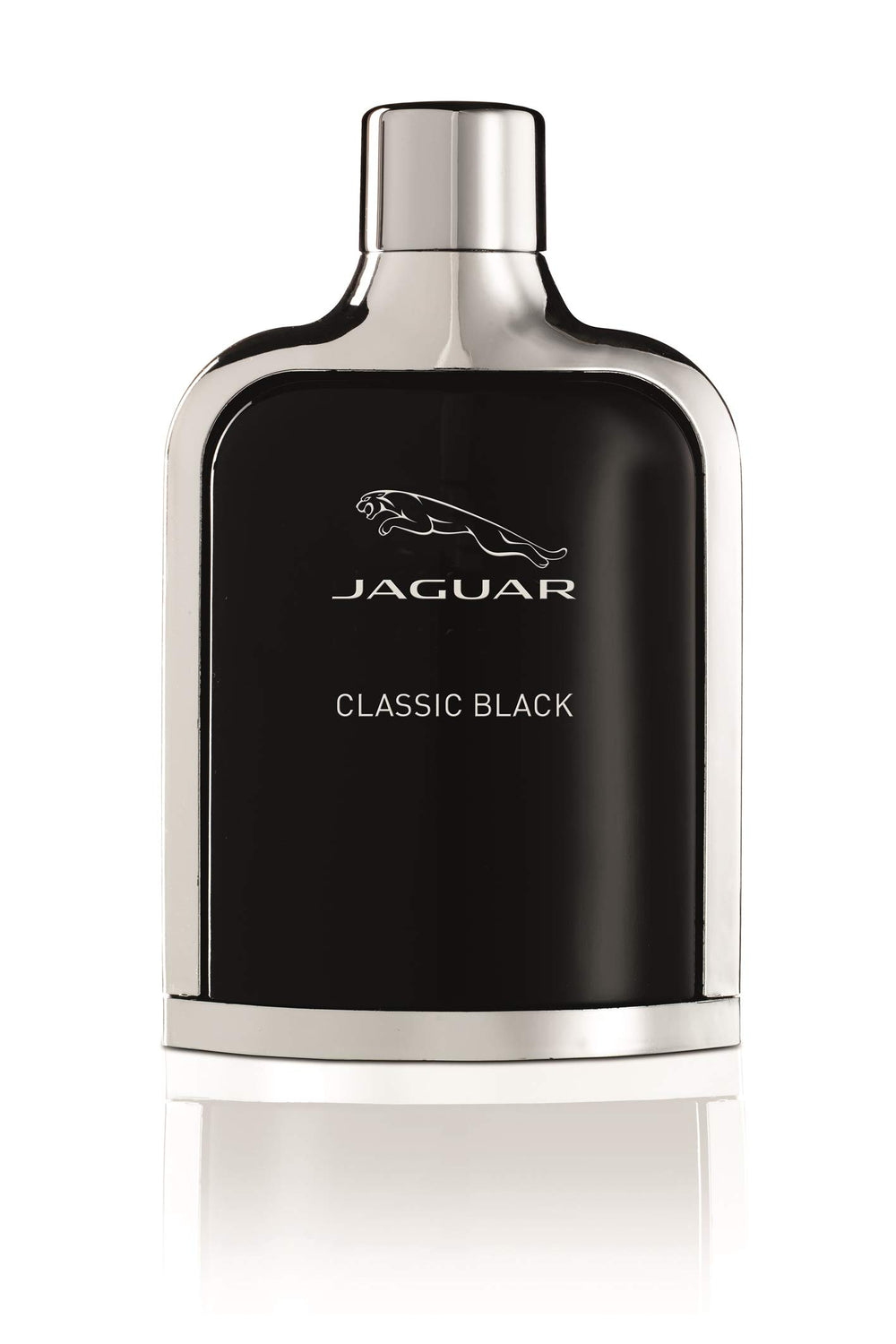 Jaguar Classic Black bottle-front showcasing sophisticated, confident daily wear.