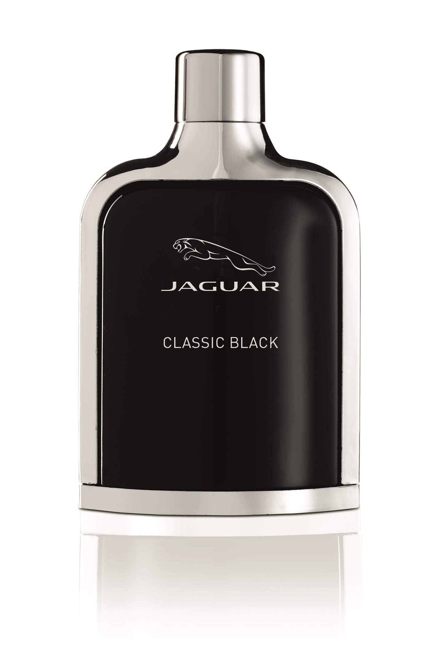 Jaguar Classic Black bottle-front showcasing sophisticated, confident daily wear.