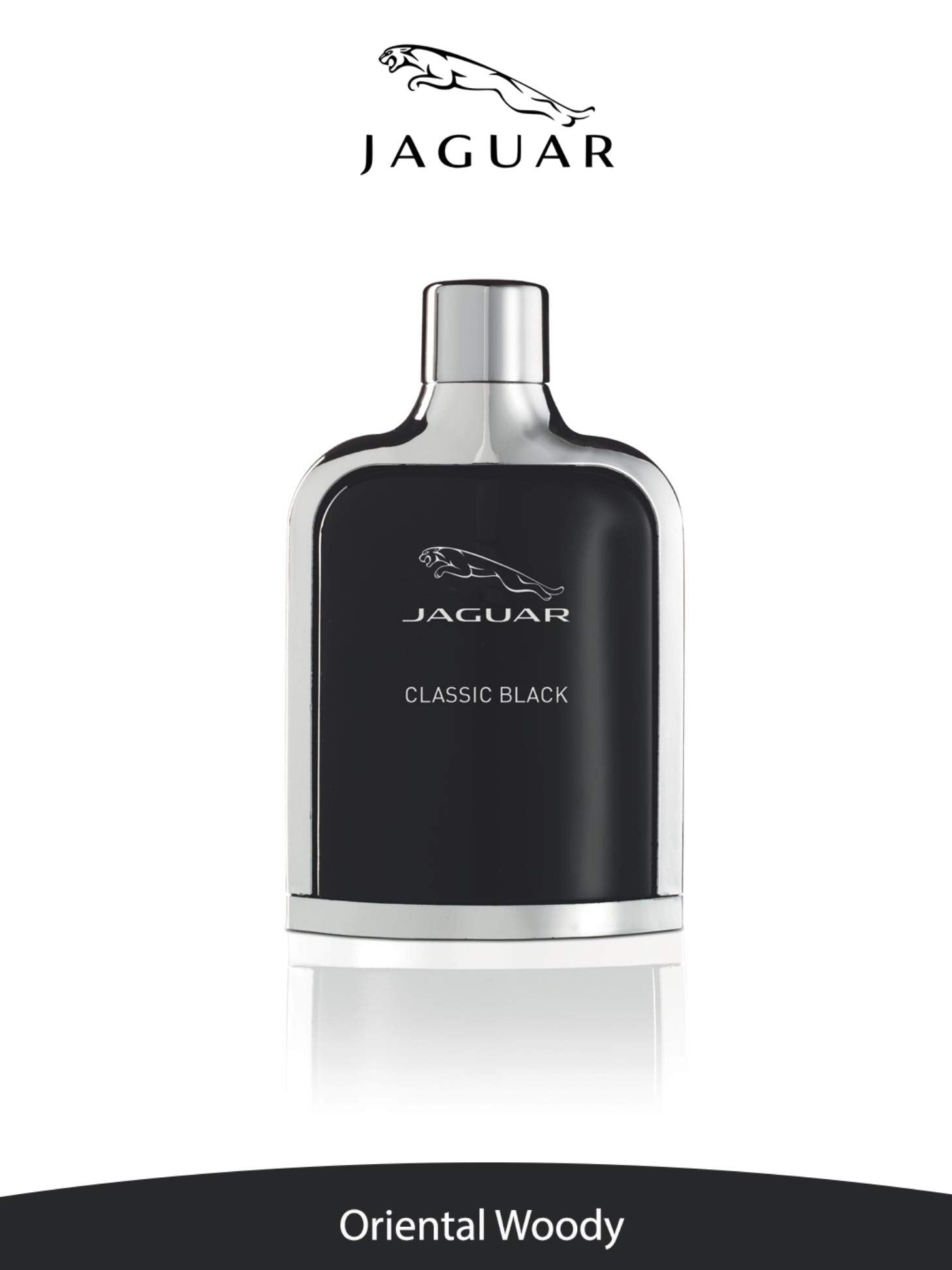 Jaguar Classic Black citrus-top-notes visual emphasizes a fresh daytime scent.