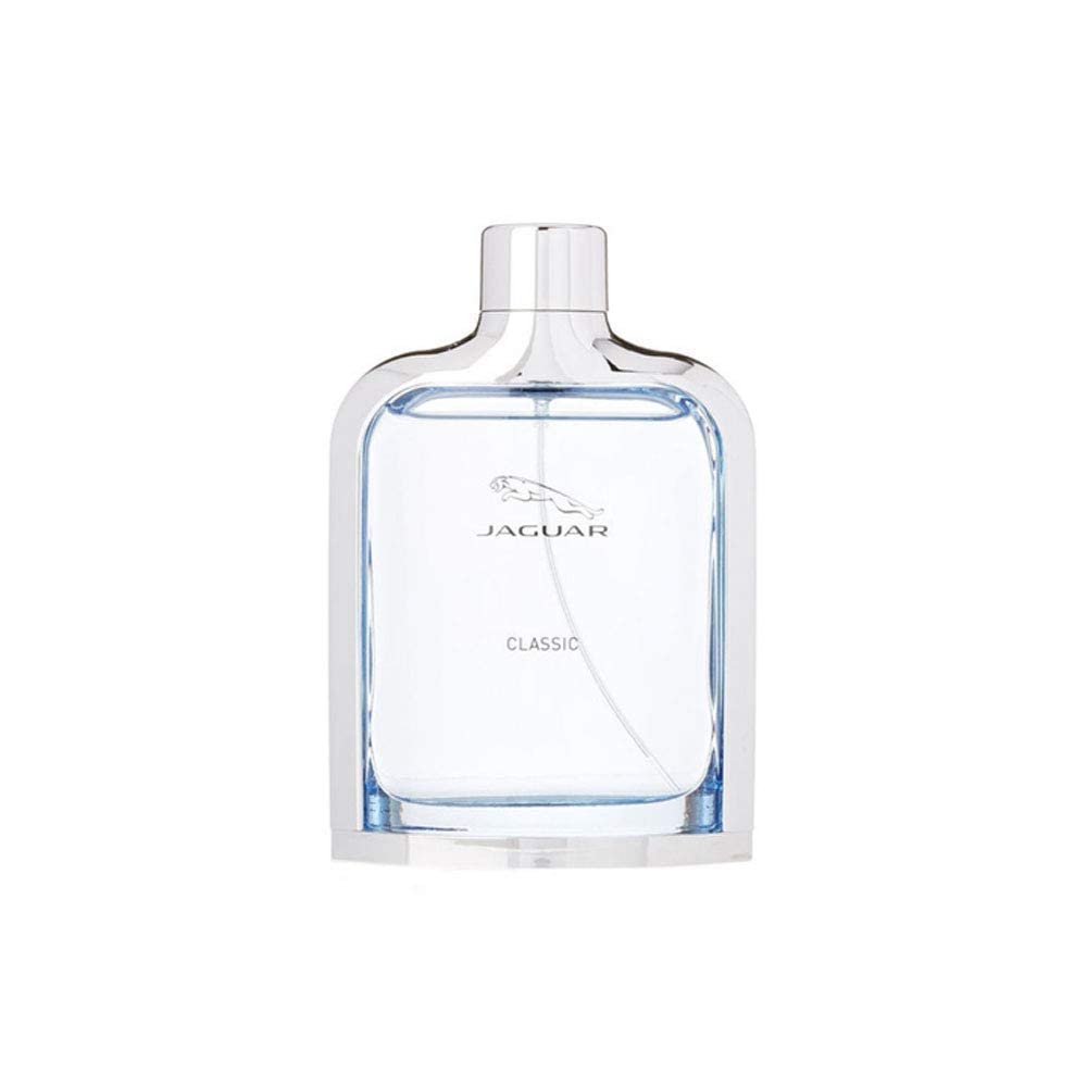 Jaguar Classic Blue cap closeup highlighting premium design and refined grooming