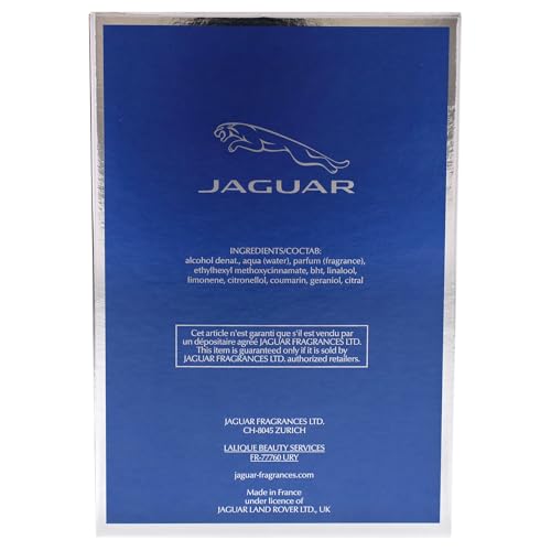 Jaguar Classic Blue packaging detail emphasizing heritage and enduring appeal