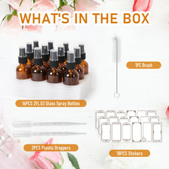 Jaisie.W 16-bottle packaging with stickers illustrates organized DIY kit