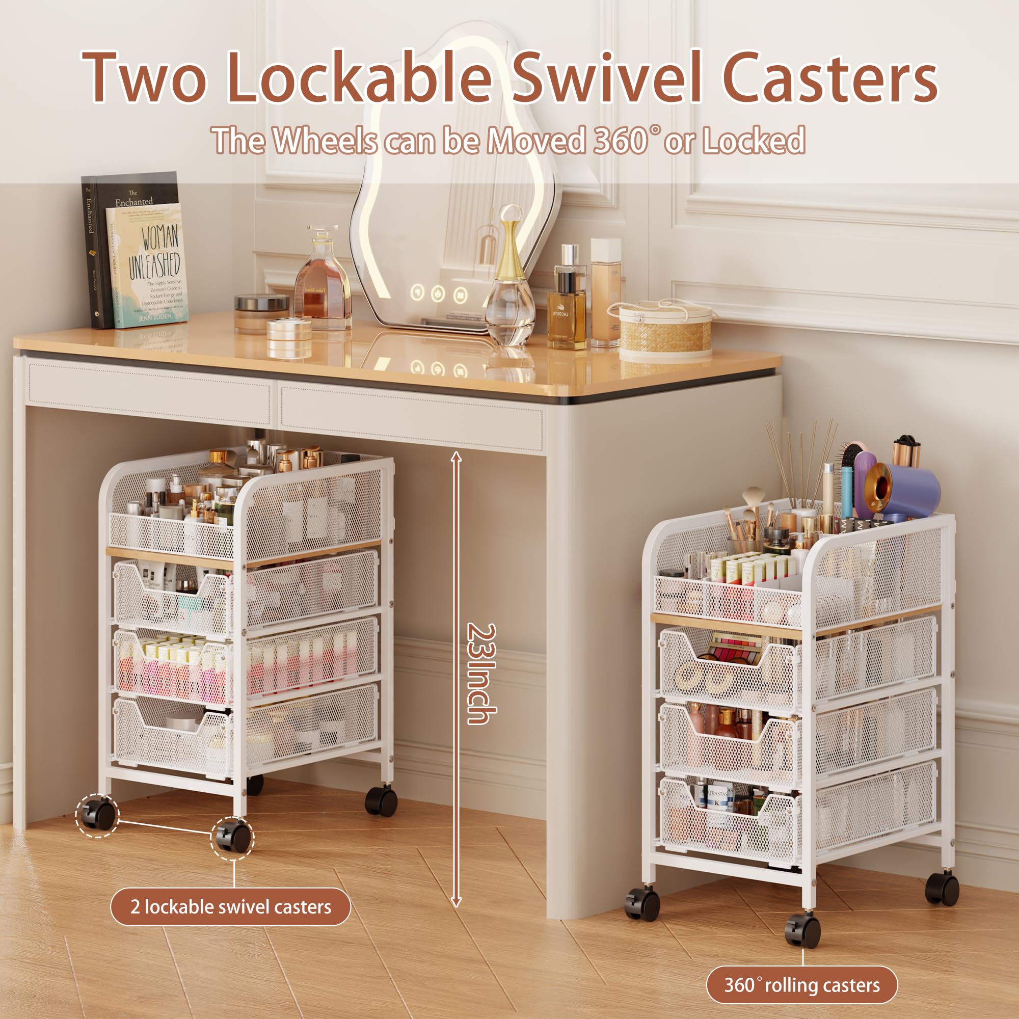 Jakyitvi hair tool storage holds styling tools in one accessible place.