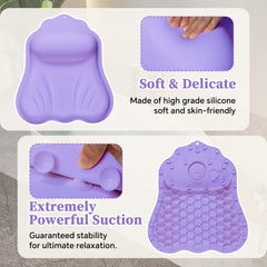 Jalopink back support pillow enhancing shoulder comfort during baths.