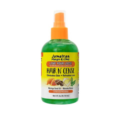 Jamaican Mango & Lime Love Your Locs spray bottle highlighting lightweight odor relief for protective styles
