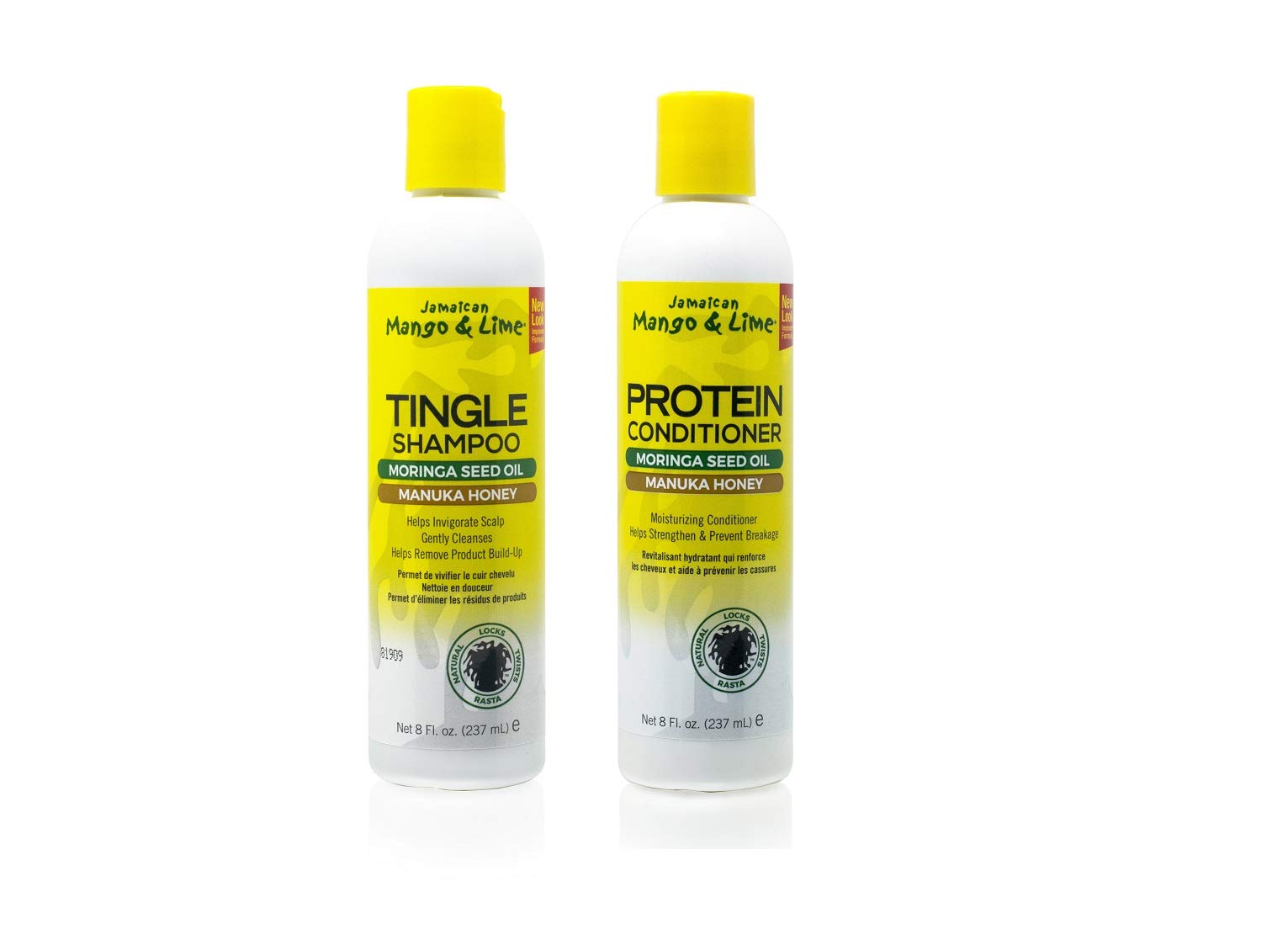 Jamaican Mango & Lime Love Your Locs tingle shampoo bottle refreshing scalp sensation and cleansing