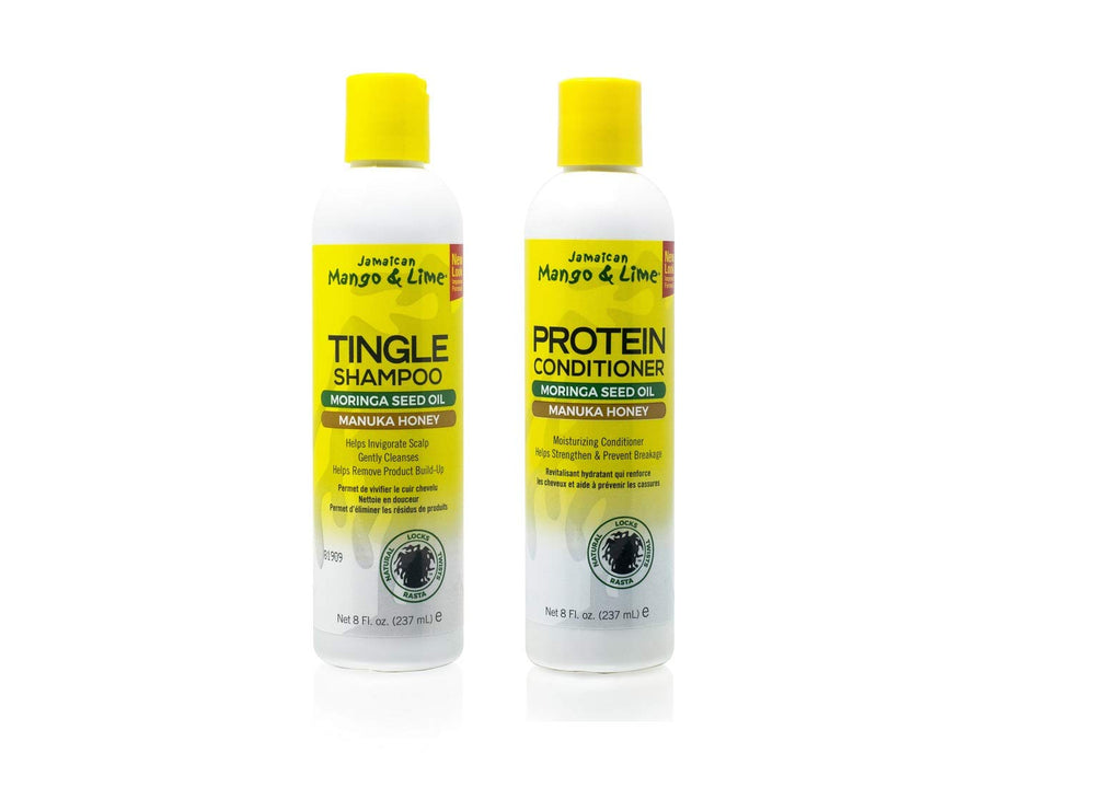 Jamaican Mango & Lime Love Your Locs tingle shampoo bottle refreshing scalp sensation and cleansing