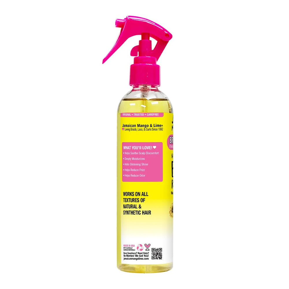 Jamaican Mango Lime odor elimination and shine spray on protective styles