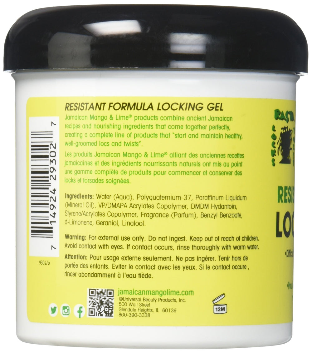 Jamaican Mango & Lime Locking Gel bottle pour shows easy application for twists