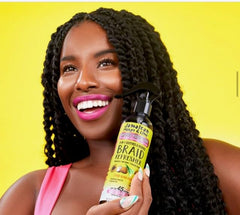 Jamaican Mango Lime scalp mist dispensing for cooling relief