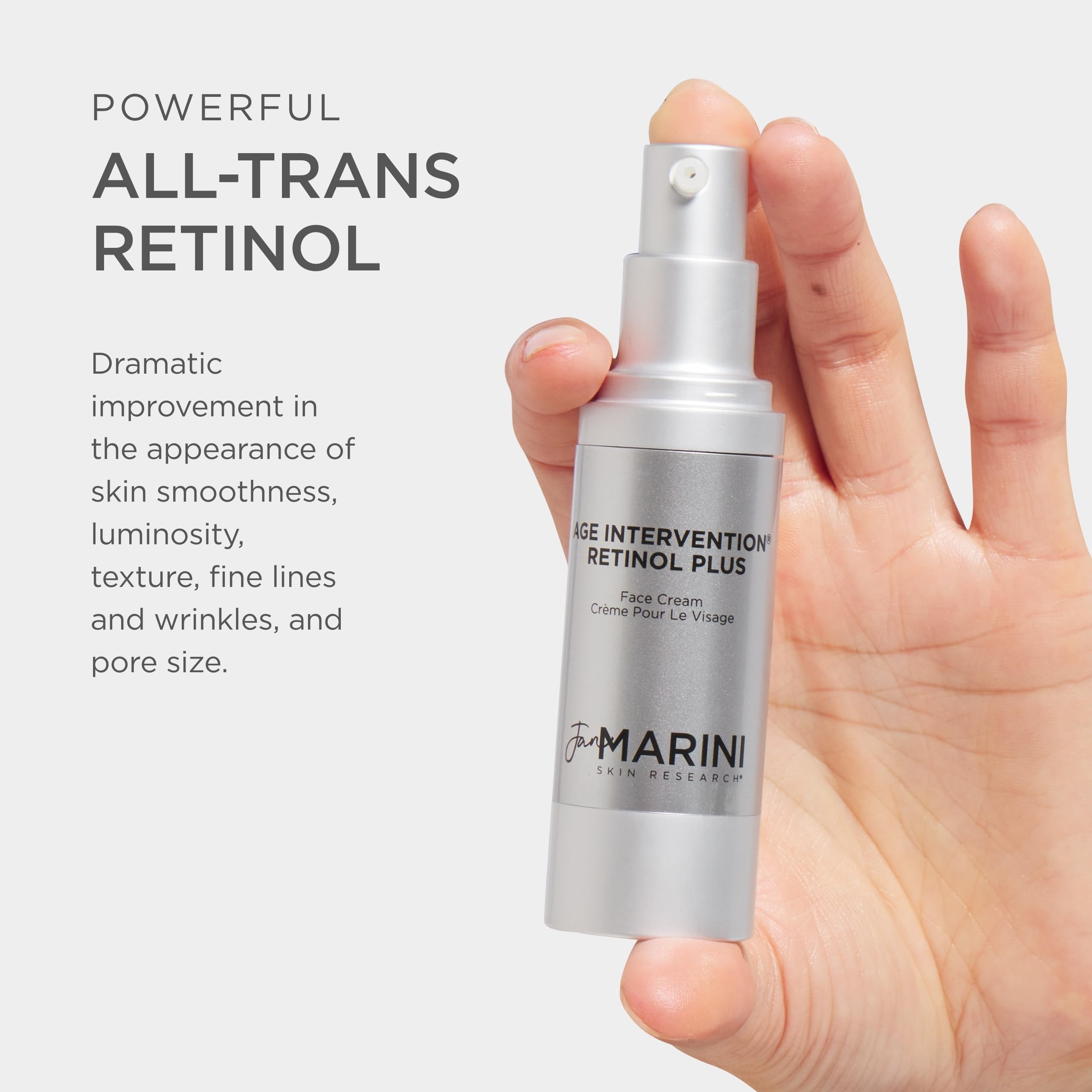 Jan Marini Age Intervention Retinol Plus hyaluronic acid boost pictured for moisture