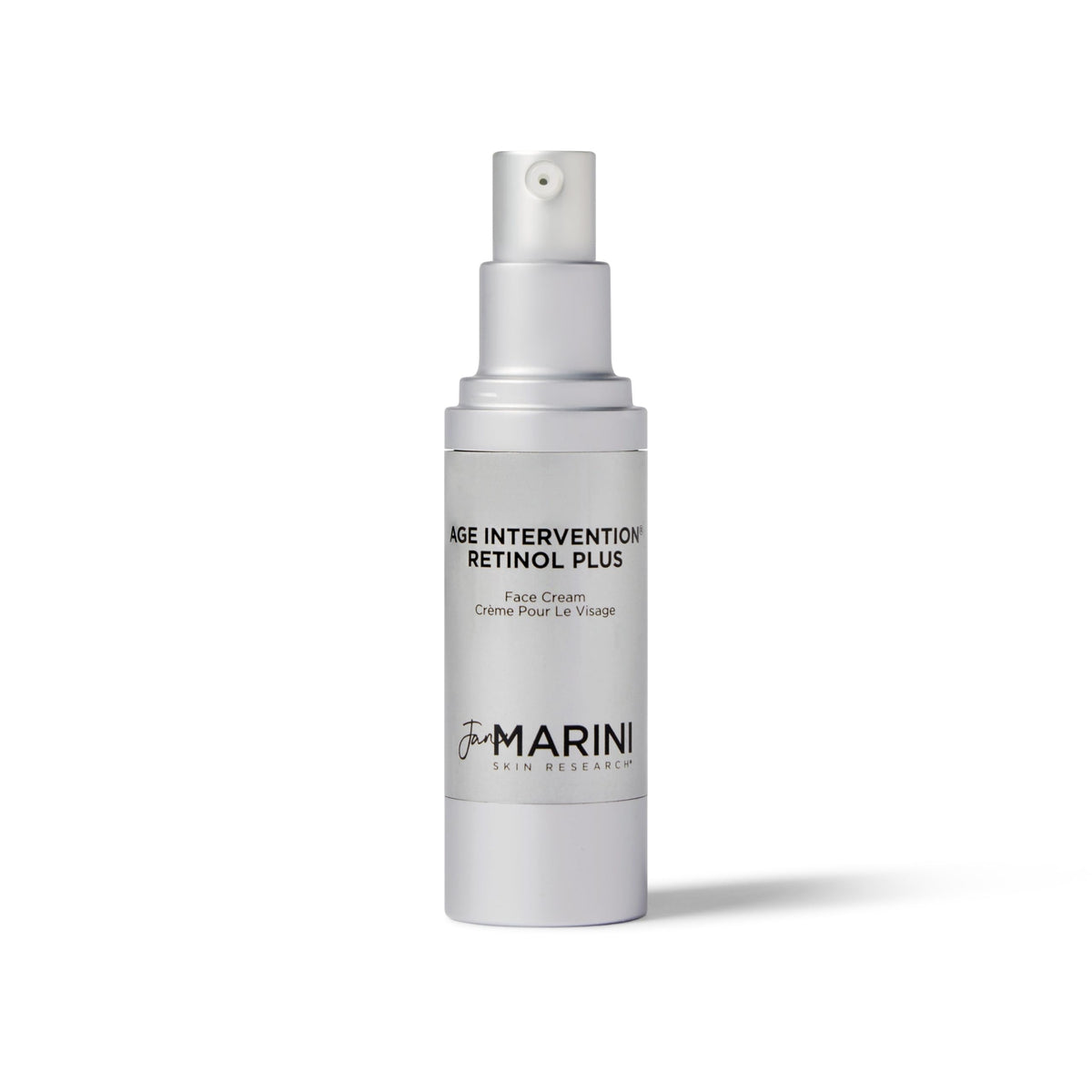 Jan Marini Age Intervention Retinol Plus jar closeup highlights creamy texture for smoother skin