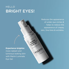 Jan Marini Luminate Eye Gel packaging close-up signaling premium eye-brightening care