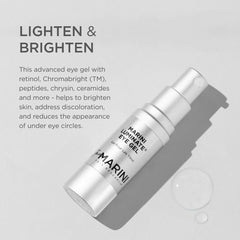 Jan Marini Luminate Eye Gel swatch showing quick absorption for daily use