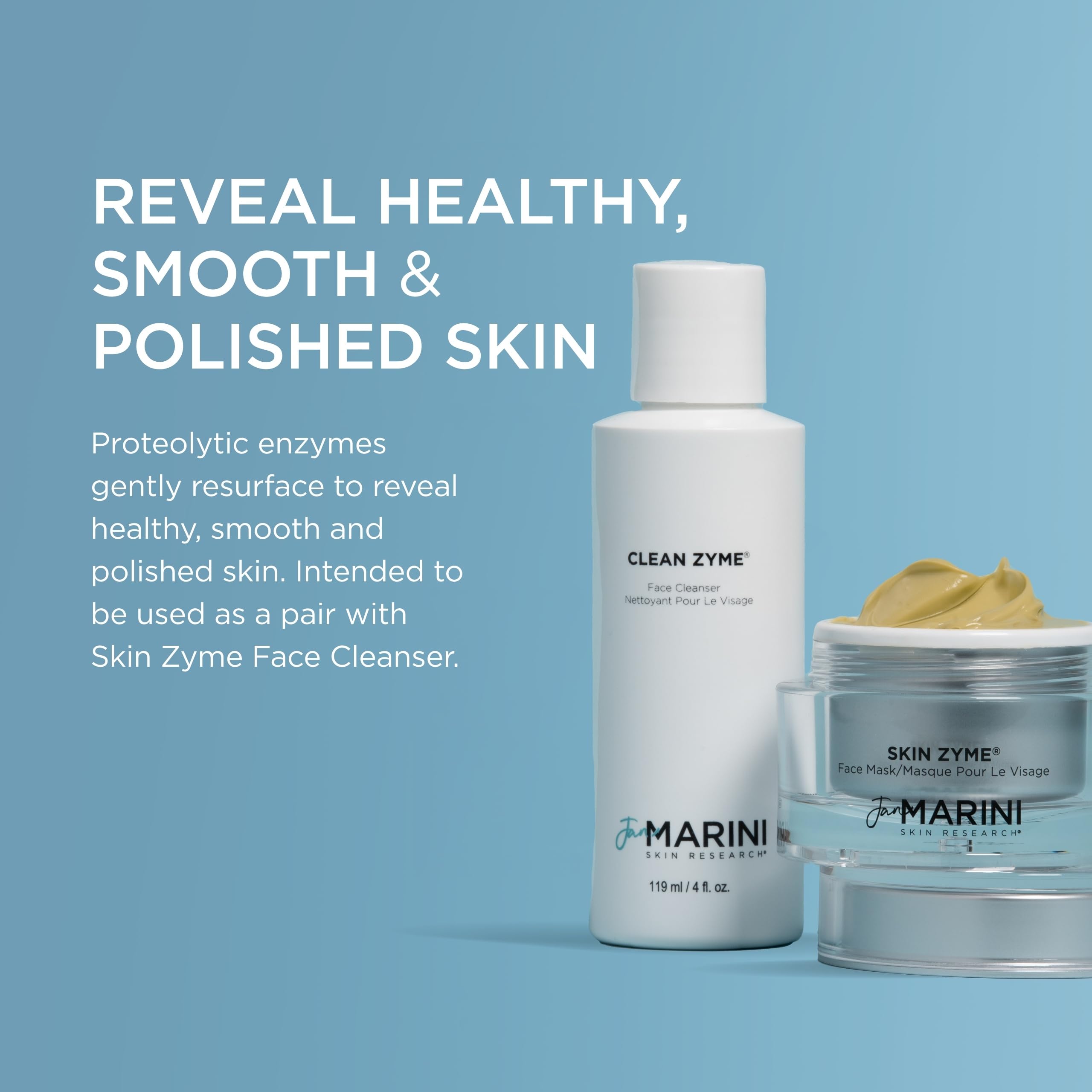 Jan Marini Skin Research Skin Zyme Face Mask texture close-up shows creamy exfoliant