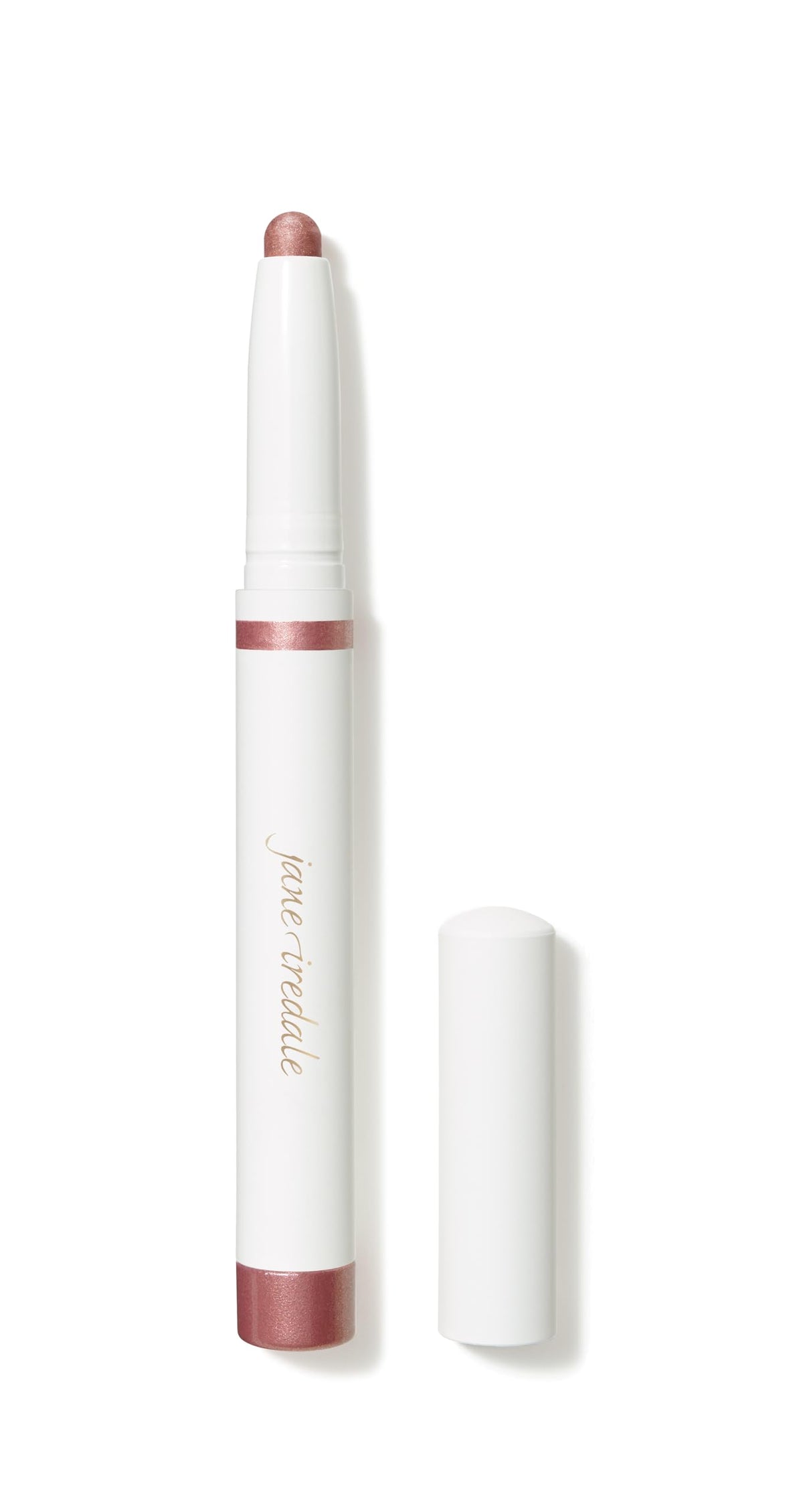 Jane Iredale ColorLuxe Eye Shadow Stick Rosé swatch shows rich pigment for bold lids.