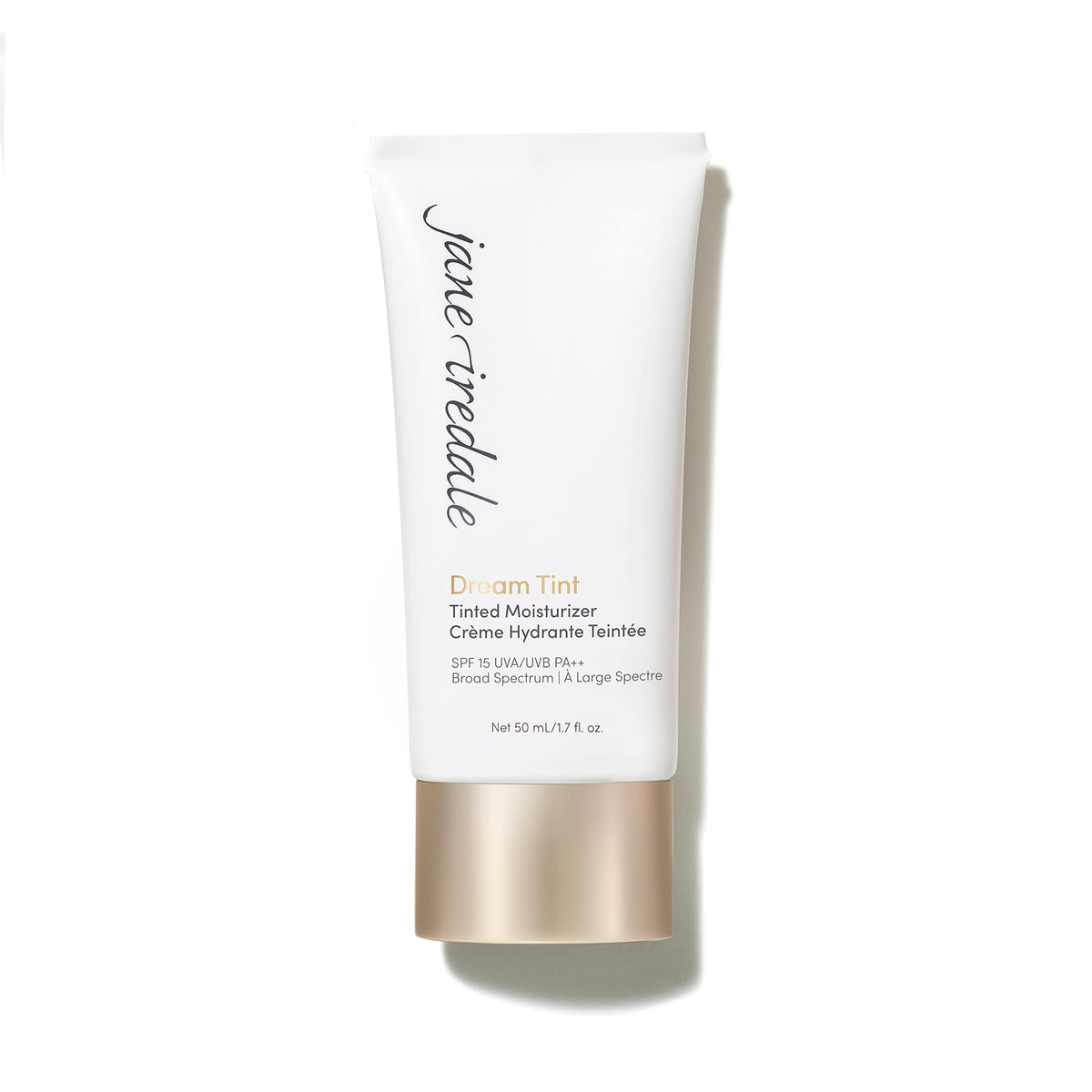 Jane Iredale Dream Tint Medium compact offers skin-like coverage with a lightweight mineral formula.