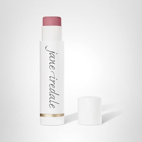 Jane Iredale Drink Lip Balm Flirt application swatch provides smooth hydration for dry lips