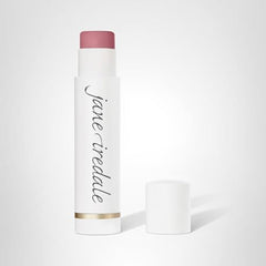 Jane Iredale Drink Lip Balm Flirt application swatch provides smooth hydration for dry lips