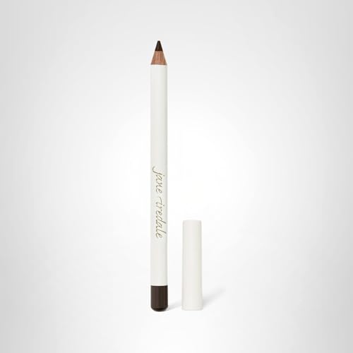 Jane Iredale Eye Pencil applied along waterline and brows for defined, natural look.