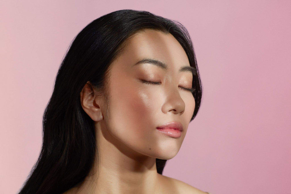 Jane Iredale Glow Time Blush Stick body tint adds a soft glow.