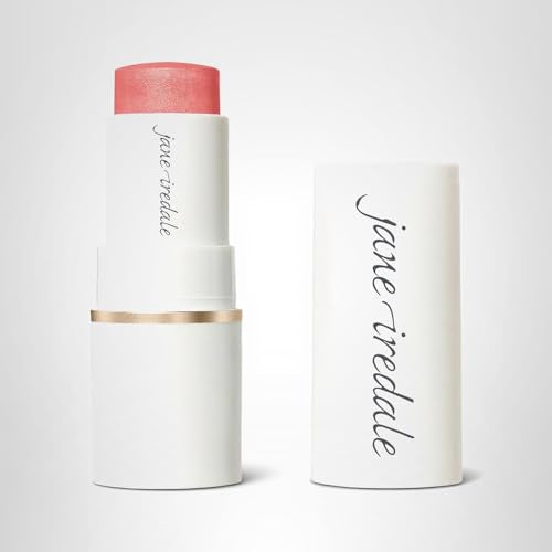 Jane Iredale Glow Time Blush Stick ingredients include jojoba and mica for glow.