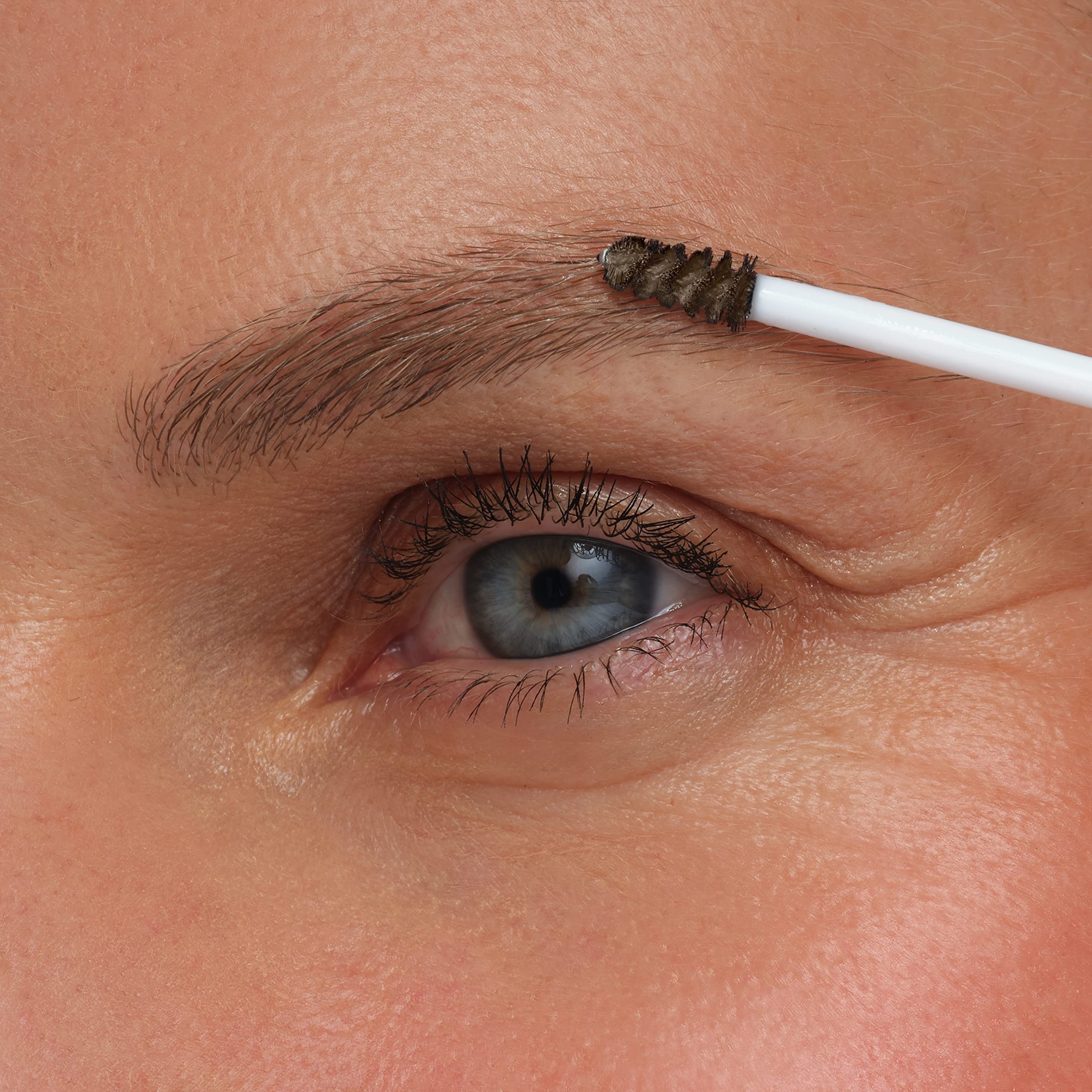 Jane Iredale PureBrow Brow Gel Neutral Blonde brush-stroke shows fuller-looking brows