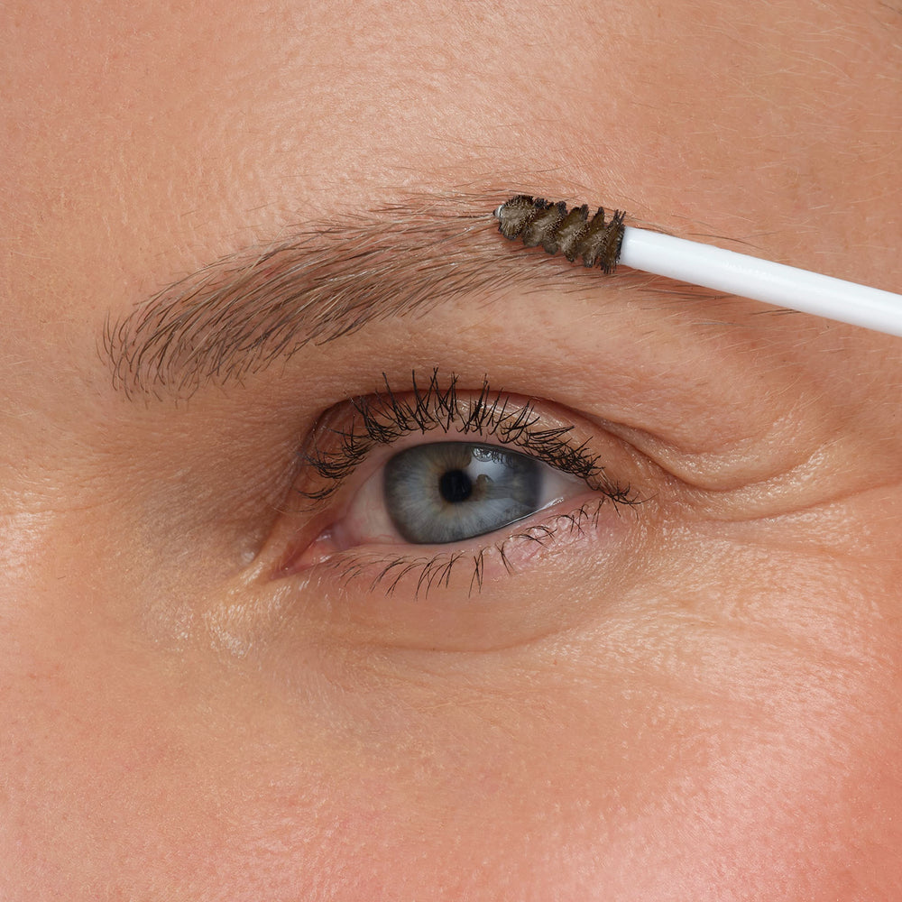 Jane Iredale PureBrow Brow Gel Neutral Blonde brush-stroke shows fuller-looking brows
