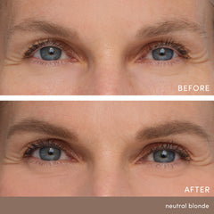 Jane Iredale PureBrow full-face application shows quick, natural brow enhancement.