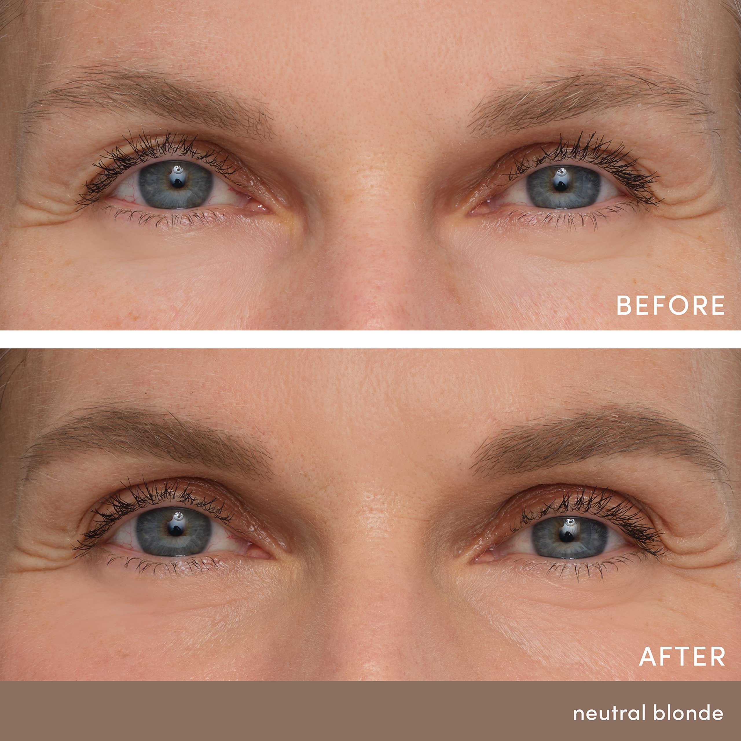 Jane Iredale PureBrow spoolie close-up for seamless blending and soft color.