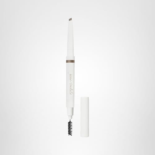 Jane Iredale PureBrow spoolie-detail closeup highlights fluffing and blending capability.
