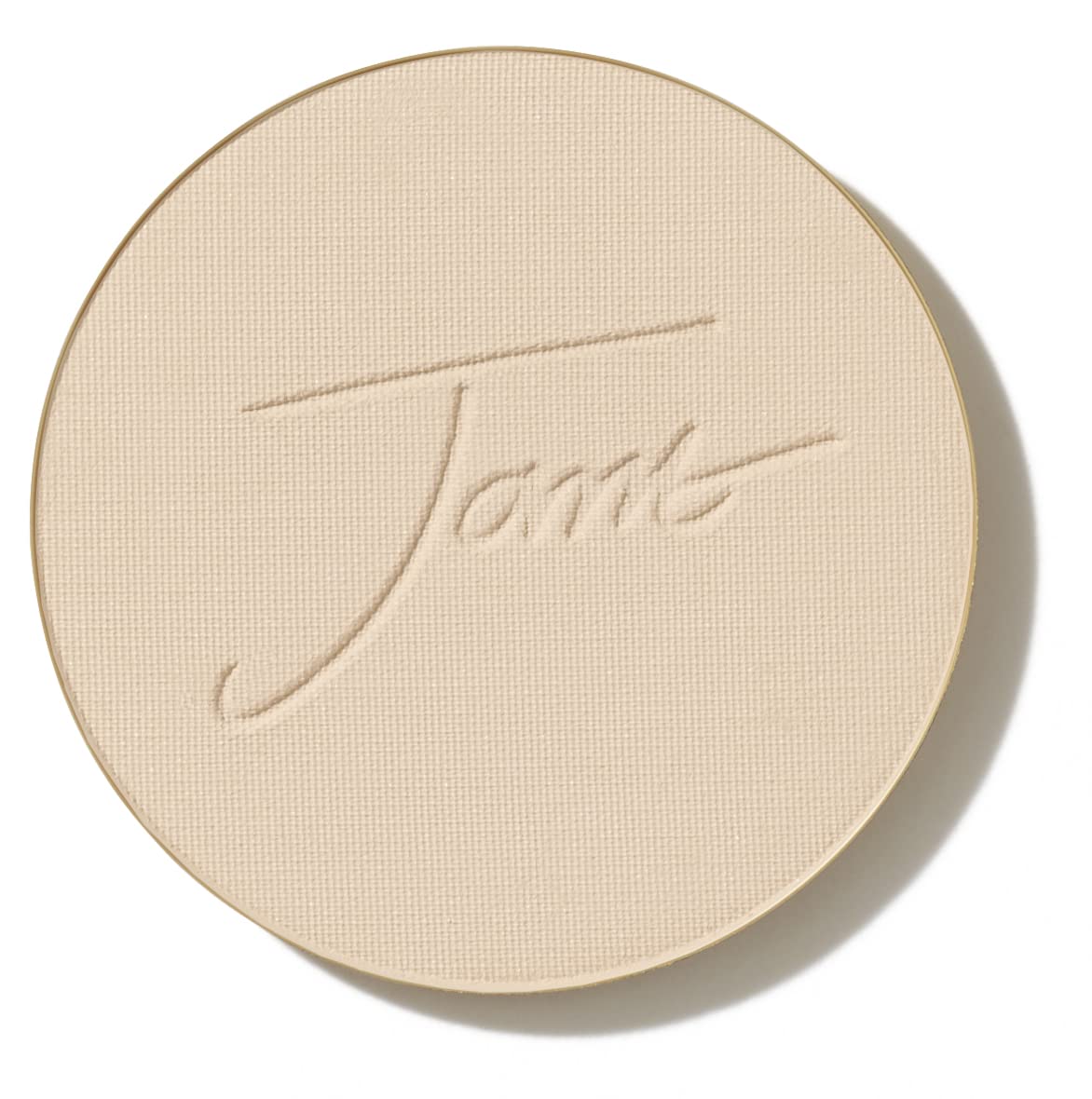 Jane Iredale PurePressed Base refill compact shows convenient, matte finish.